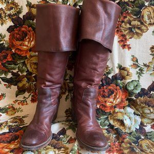 Frye Jane Maghony Leather Boots 8.5B